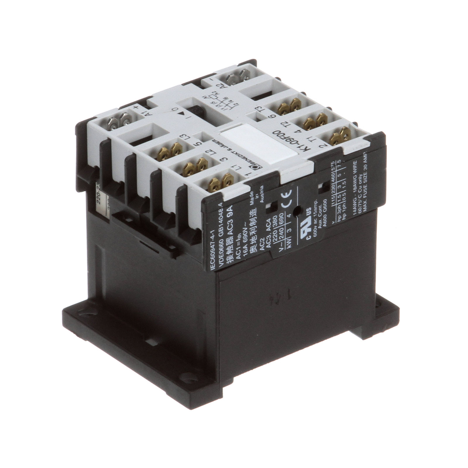 RATIONAL Kontaktör B&J K1-09F00 230R   09/2011 sonrası CONTACTOR BJ K1-09F00 230R 40.03.761