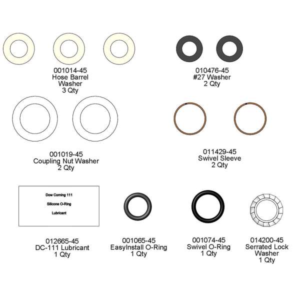 T&S Brass&nbsp;B-PRU-RK&nbsp;Parts
