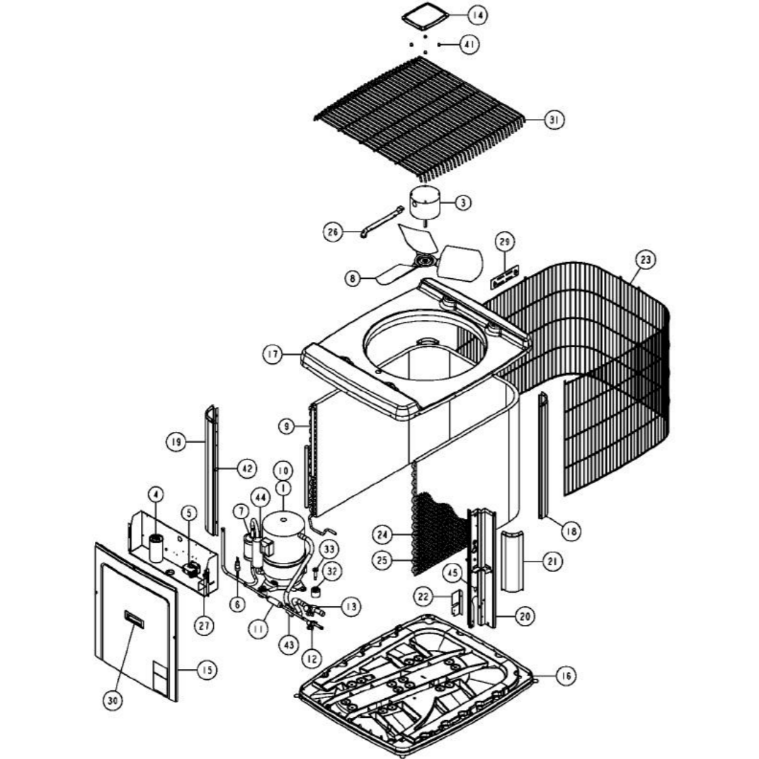 York&nbsp;AC2A030F1A&nbsp;Parts