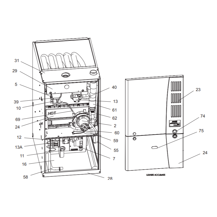 York&nbsp;FL9S100C20UP11A&nbsp;Parts